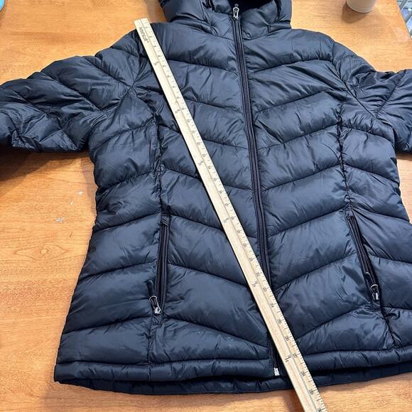 Charter Club Women's Full-Zip Packable Hooded Puffer Winter Jacket Black XL Coat - Picture 9 of 11